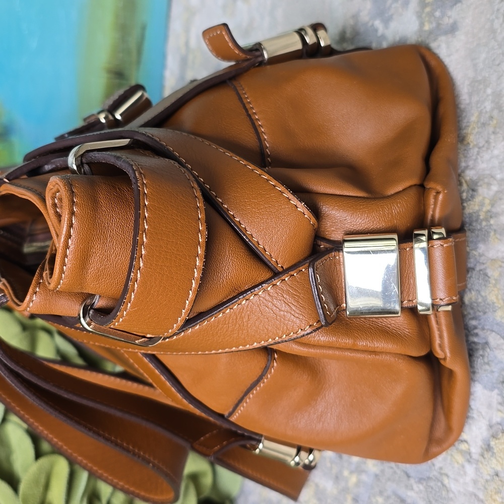LK BENNETT Medium  Brown Anna Leather Handbag - Picture 5 of 16